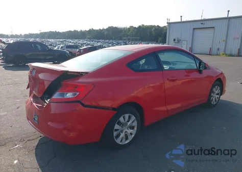 2012 Honda Civic Lx из США, поврежденный, VIN 2HGFG3B50CH543365